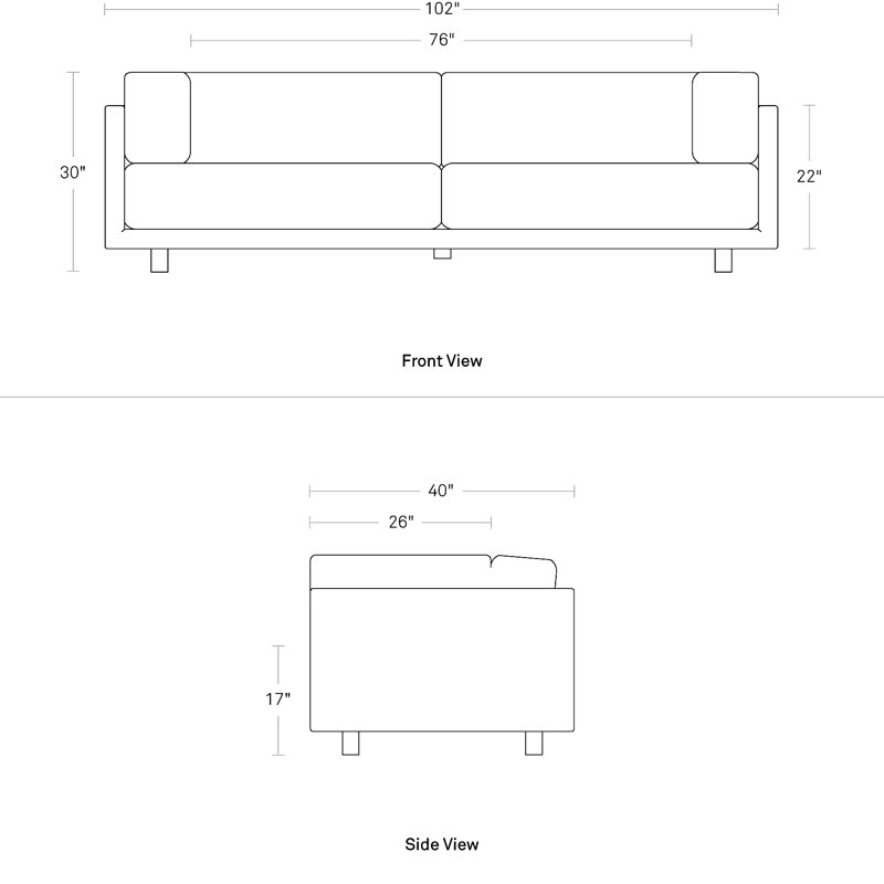Blu Dot Sunday 82" Sofa & Reviews Wayfair